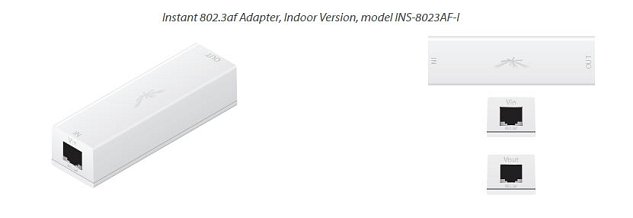 UBNT INS-8023AF-I PoE inj. 48V/18V 802.3af vnitřní