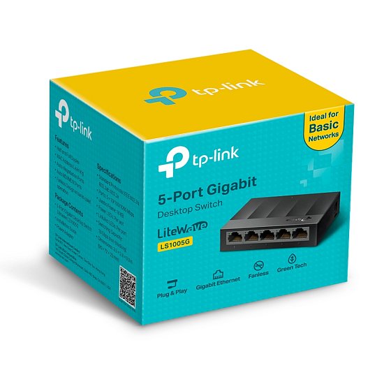 TP-Link LS1005G 5xGigabit Desktop Switch Fanless