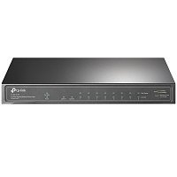 TP-Link TL-SG1210P 8xGb POE+ 63W,1xGb RJ45 nonPOE,1xSFP,desktop switch,kov.tělo