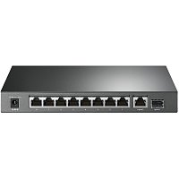 TP-Link TL-SG1210P 8xGb POE+ 63W,1xGb RJ45 nonPOE,1xSFP,desktop switch,kov.tělo