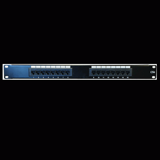 DATACOM Patch panel 16p.,UTP, Cat5e,1U,19