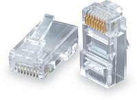 Konektor RJ45 CAT5E UTP 8p8c pro drát 100ks bal.