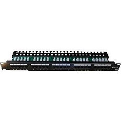 DATACOM Patch panel ISDN 25p.1U Integrovaný  BLACK, 19