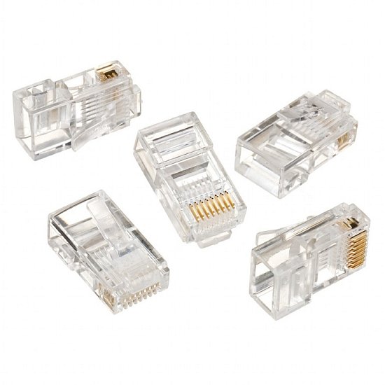 GEMBIRD Modular plug 8P8C for CAT5, UTP, 100 pcs