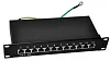 Patch panel 10“ STP Cat5e 12 portů