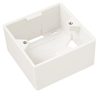 Box na omítku pro zásuvku SX9 bílý 80 x 80 x 41mm