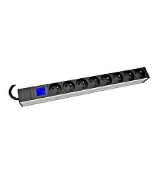 PDU IT METER, integr.merení,8x CSN,Al, 19