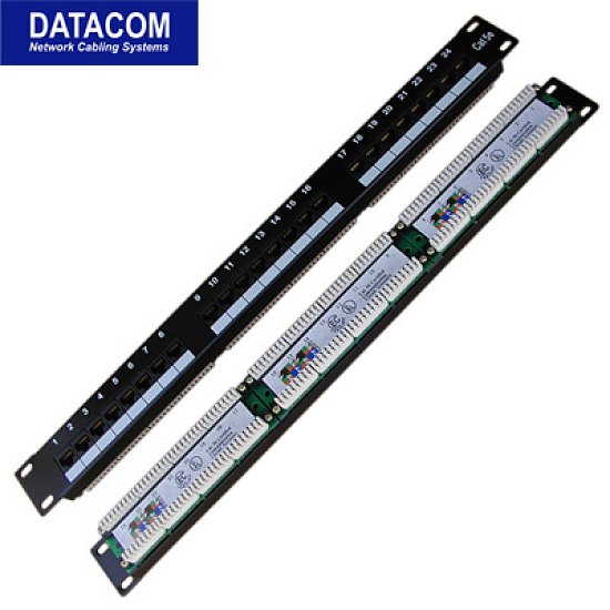 DATACOM Patch panel 24x RJ-45,Cat5e UTP,1U,19