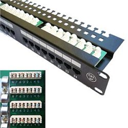 DATACOM Patch panel 24x RJ-45,Cat5e UTP, 19