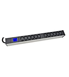 PDU IT METER, integr.merení, 12x C13,Al, 19