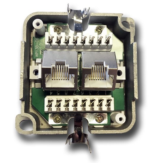 DATACOM STP dvojzásuvka nad omítku Cat6 FA-1004