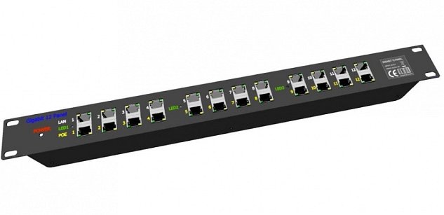 POE Gigabitový Patch panel Cat5 19