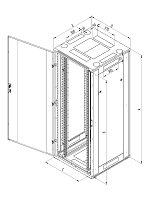 Stoj.rack RTA 42(š)800x(h)1000 před.i zad.dv.perf.