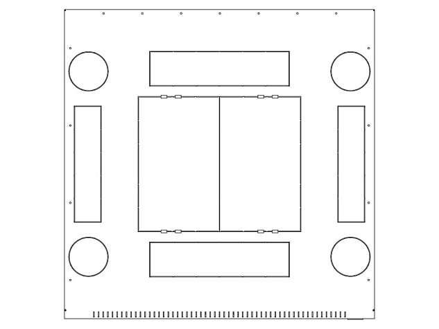 Stoj.rack RTA 42(š)800x(h)1000 před.i zad.dv.perf.