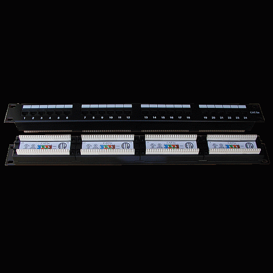 DATACOM Patch panel 24x RJ-45,Cat5e UTP,1U, 19