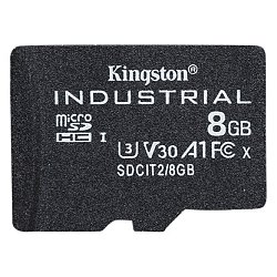 8GB microSDHC Kingston Industrial C10 A1 pSLC bez adaptéru