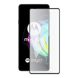 Screenshield MOTOROLA Edge 20 XT2143 (full COVER black) Tempered Glass Protection