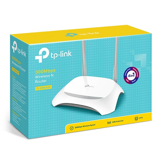 TP- Link TL-WR840N 300Mbps Wireless N Router/AP/extender/WISP,5x10/100 RJ45