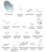UBNT airFiber Dish 30dBi, 5GHz, Slant 45