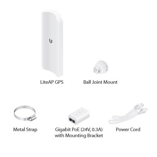 UBNT LiteBeam 5AC-17-90 GPS(LAP-GPS),venkovní,5GHz AC,90° vestavěná sektor. anténa,2x17dBi,AirMAX AC