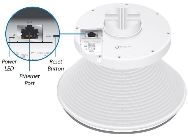 UBNT IS-5AC - 5 GHz IsoStation AC, airMAX AC, 45°