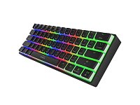 Genesis mechanická bezdrátová klávesnice THOR 660, černá, US layout, RGB podsvícení, Gateron RED