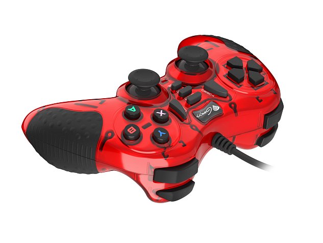 Drátový gamepad Genesis Mangan 200, pro PC, vibrace