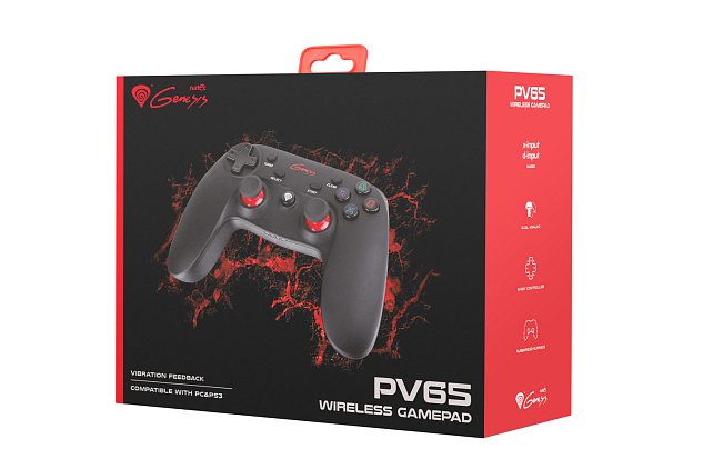 Bezdrátový gamepad Genesis PV65, PS3/PC