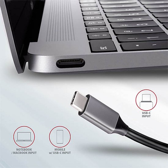 AXAGON HMC-5, USB 3.2 Gen 1 hub, porty 2x USB-A, HDMI, SD/microSD slot, PD 100W, kabel USB-C 20cm