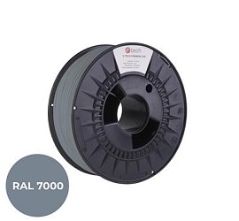 Tisková struna (filament) C-TECH PREMIUM LINE, PLA, veverčí šedá, RAL7000, 1,75mm, 1kg