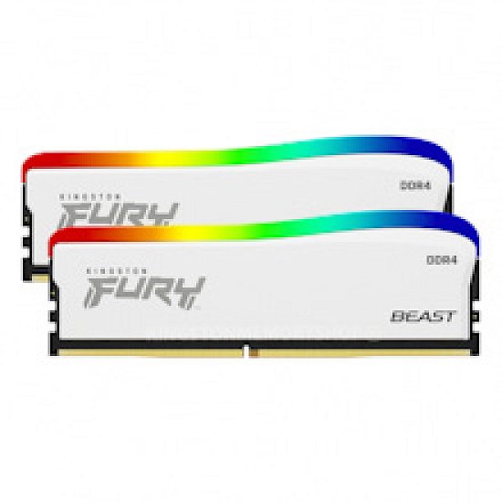 16GB DDR4-3600MHz CL17 FURY RGB White, 2x8GB