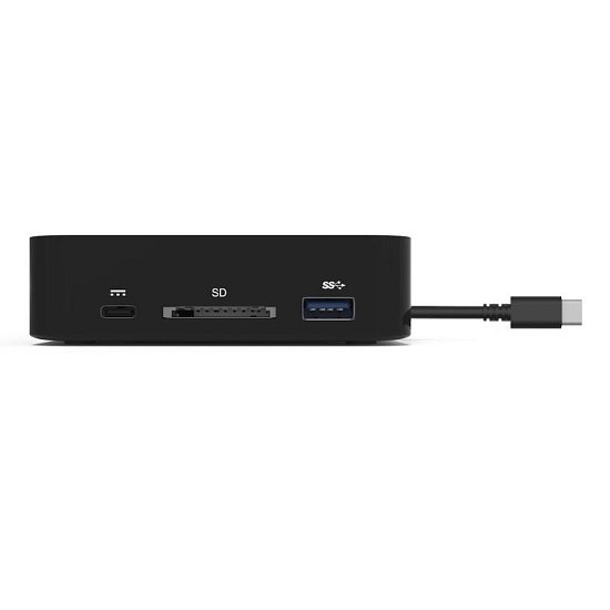 PORT CONNECT USB-C Dokovací stanice 10v1, 2x4K Display Port, 5x USB-A, USB-C 85W PD, Ethernet, SD