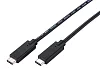 Kabel C-TECH USB 3.2, Type-C (CM/CM), PD 100W, 20Gbps, 1m, černý
