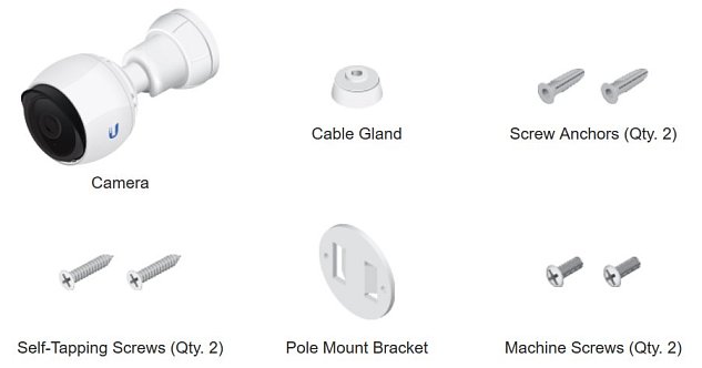 Ubiquiti UVC-G4-Bullet UniFi Video Camera, 3 pack