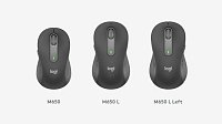 myš Logitech Wireless Mouse M650 L Left Off-White