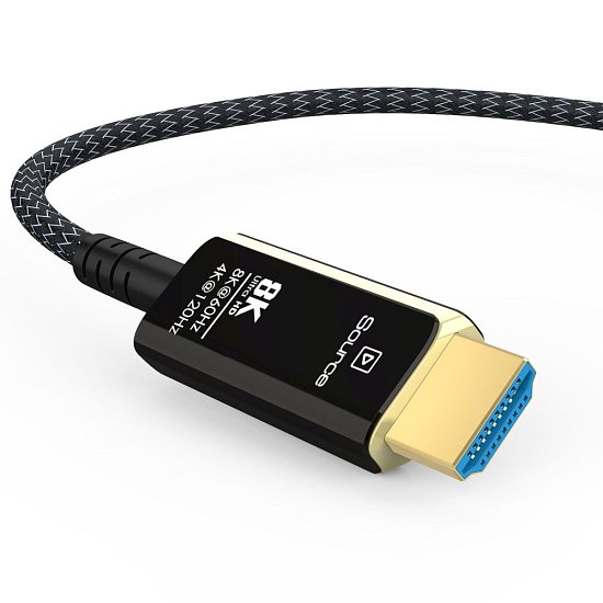 PremiumCord Ultra High Speed HDMI 2.1 optický fiber kabel 8K@60Hz,zlacené 5m