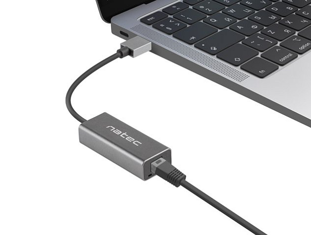 NATEC CRICKET externí Ethernet síťová karta USB 3.0 1X RJ45 1GB kabel