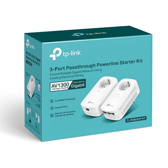 TP-Link TL-PA8033P KIT AV1300 Gb průchozí powerline kit (2ks)