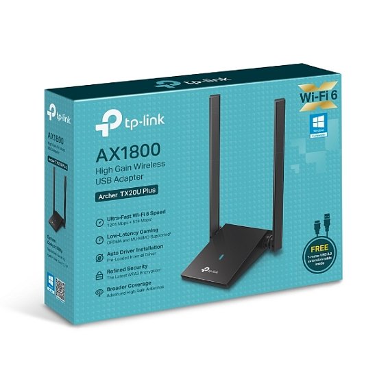 TP-link Archer TX20U Plus High Gain Dual Band WiFi6 USB adapter