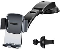 Baseus SUYK000001 Easy Control Phone Holder for Air Vent/Dashboard Black