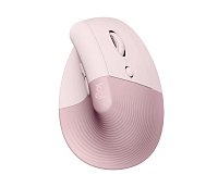 Logitech Lift Vertical Ergonomic Mouse - ROSE - 2.4GHZ/BT