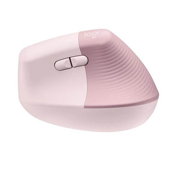 Logitech Lift Vertical Ergonomic Mouse - ROSE - 2.4GHZ/BT