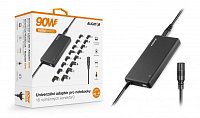 Univerzální adaptér pro notebooky se 16 výměnnými konektory a USB, 90W Univerzální adaptér pro notebooky se 16 výměnnými konektory a USB, 90W