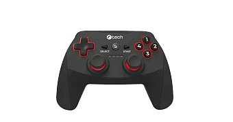 Gamepad C-TECH Khort pro PC/PS3/Android, 2x analog, X-input, vibrační, bezdrátový, USB