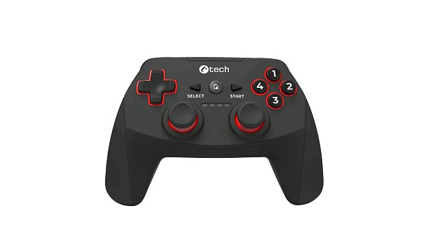 Gamepad C-TECH Khort pro PC/PS3/Android, 2x analog, X-input, vibrační, bezdrátový, USB