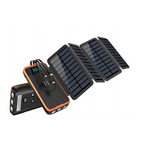 Wodasport - SOLARWINGS OUTDOOR ADVENTURE, T16P4, 16000 MAH, 4x SOLAR PANEL 1,2AH, Solarní powerbanka