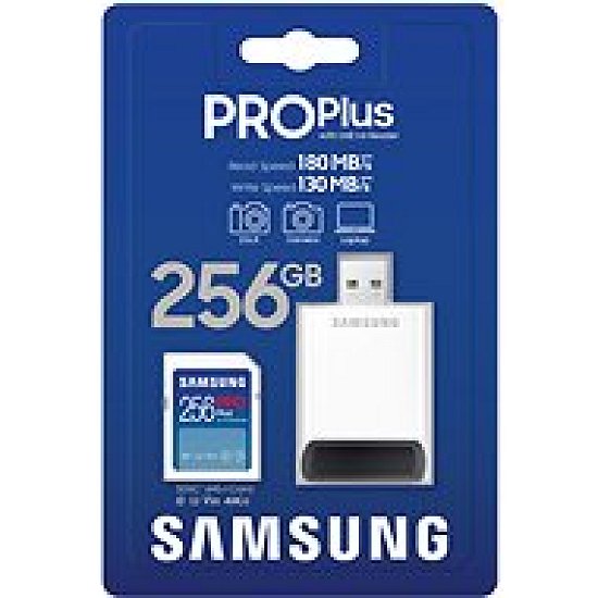 Samsung SDXC 256GB PRO PLUS + USB adaptér