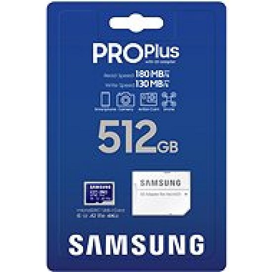 Samsung micro SDXC 512GB PRO Plus + SD adaptér