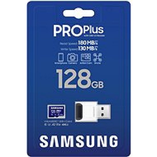 Samsung micro SDXC 128GB PRO Plus + USB adaptér