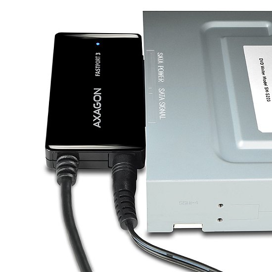 AXAGON ADSA-FP3, USB3.0 - SATA 6G HDD FASTport3 adaptér, vč. napáječe